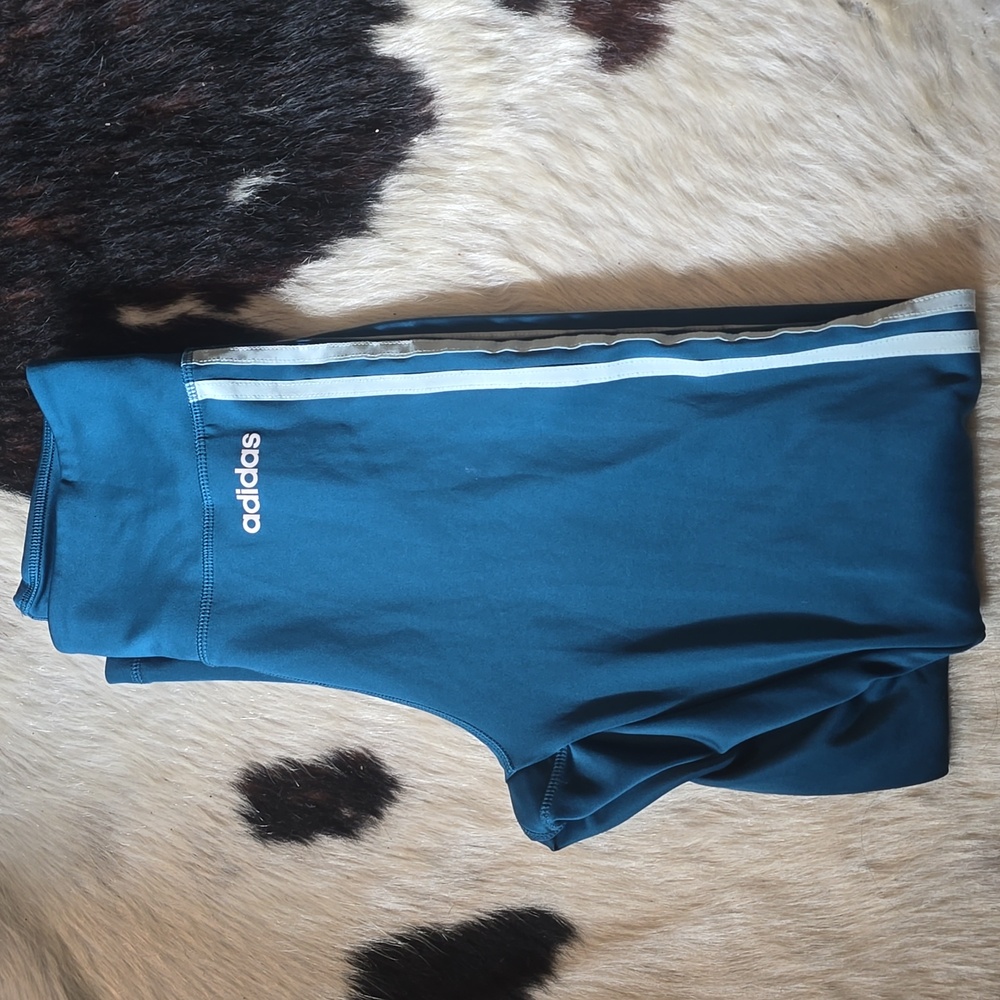 Adidas Turquoise Blue Leggings